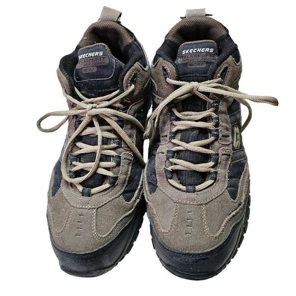 SKECHERS Work Men's Soft Stride Canopy High Top Athletic Composite Toe Shoes Siz - Picture 4 of 10